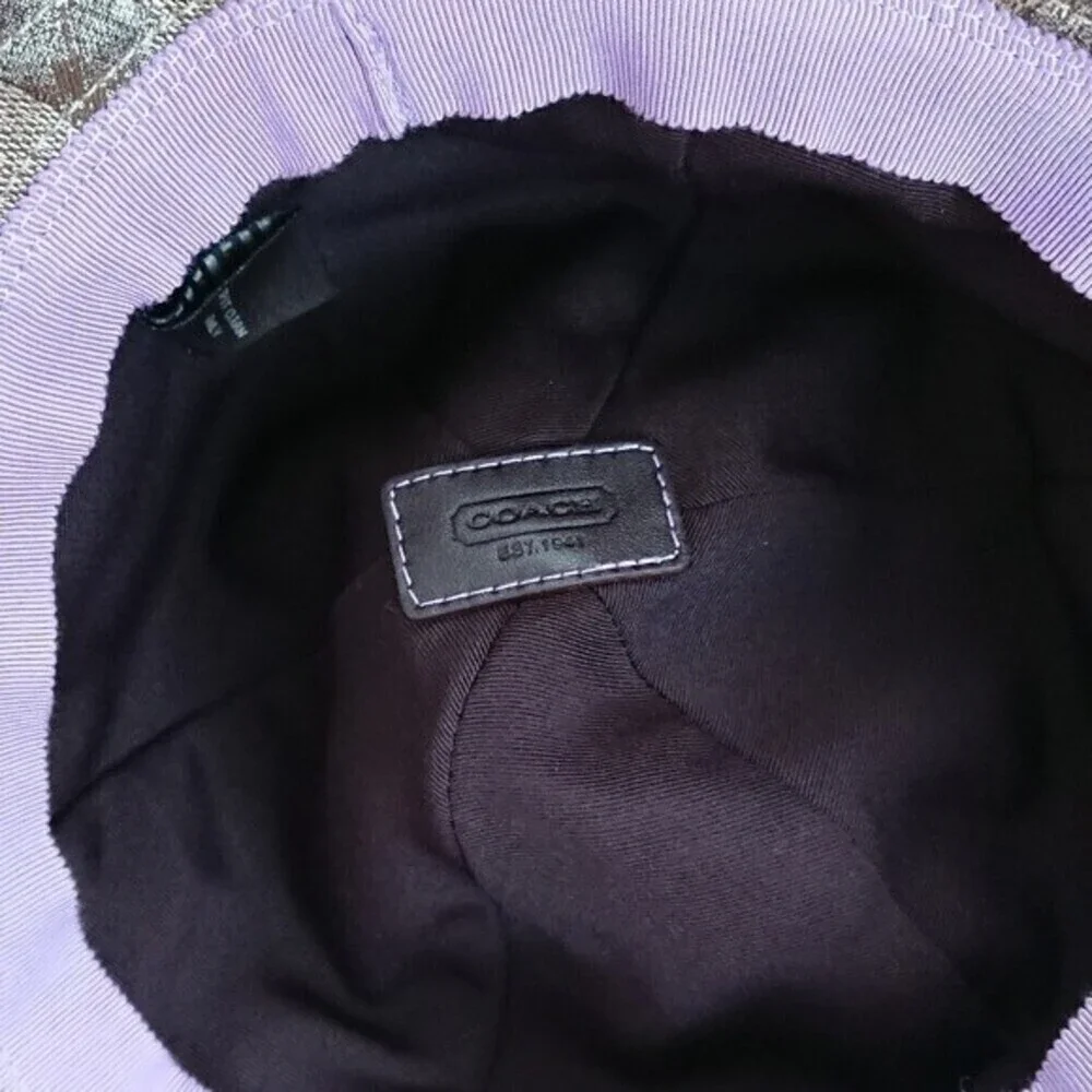 Coach signature metallic bucket hat